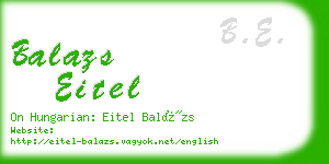 balazs eitel business card